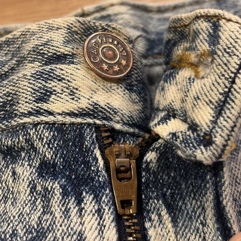 Vintage 80s Cap Ferrat Jeans Womens 11 (26x28) High Rise Acid Wash Ankle Bow USA